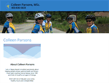 Tablet Screenshot of colleenparsons.com